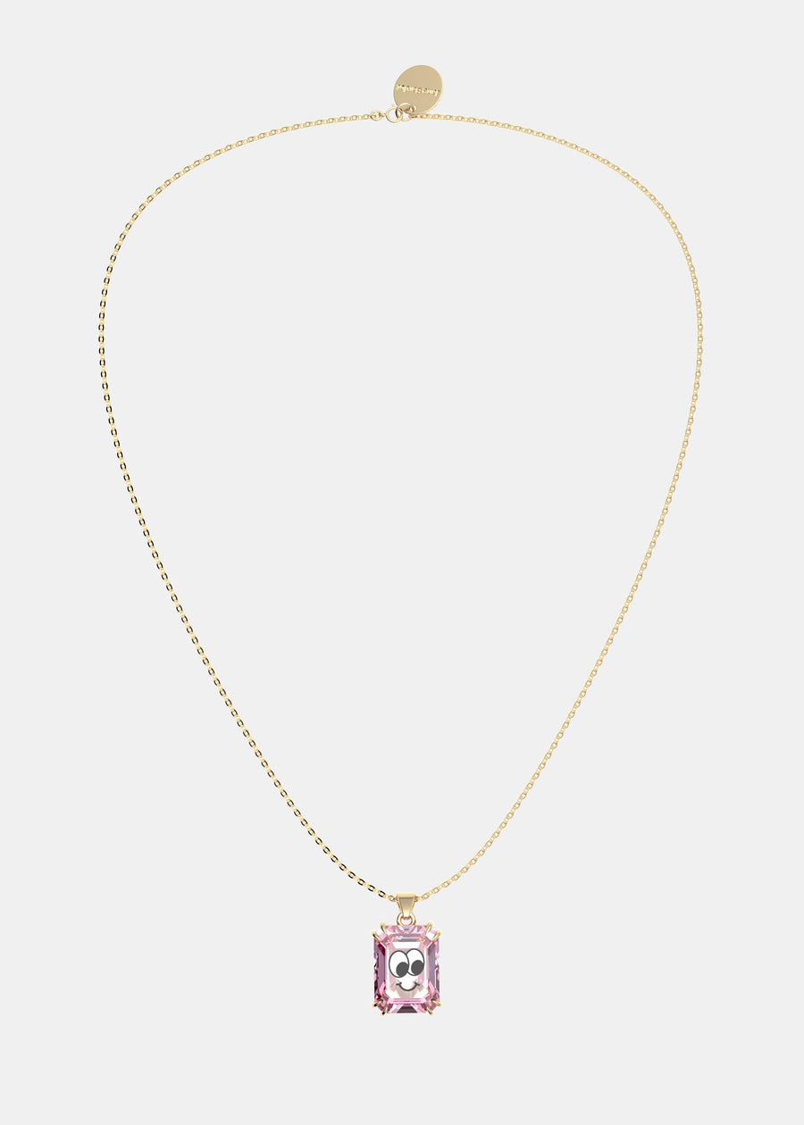 Gold My Little Lucy pink necklace