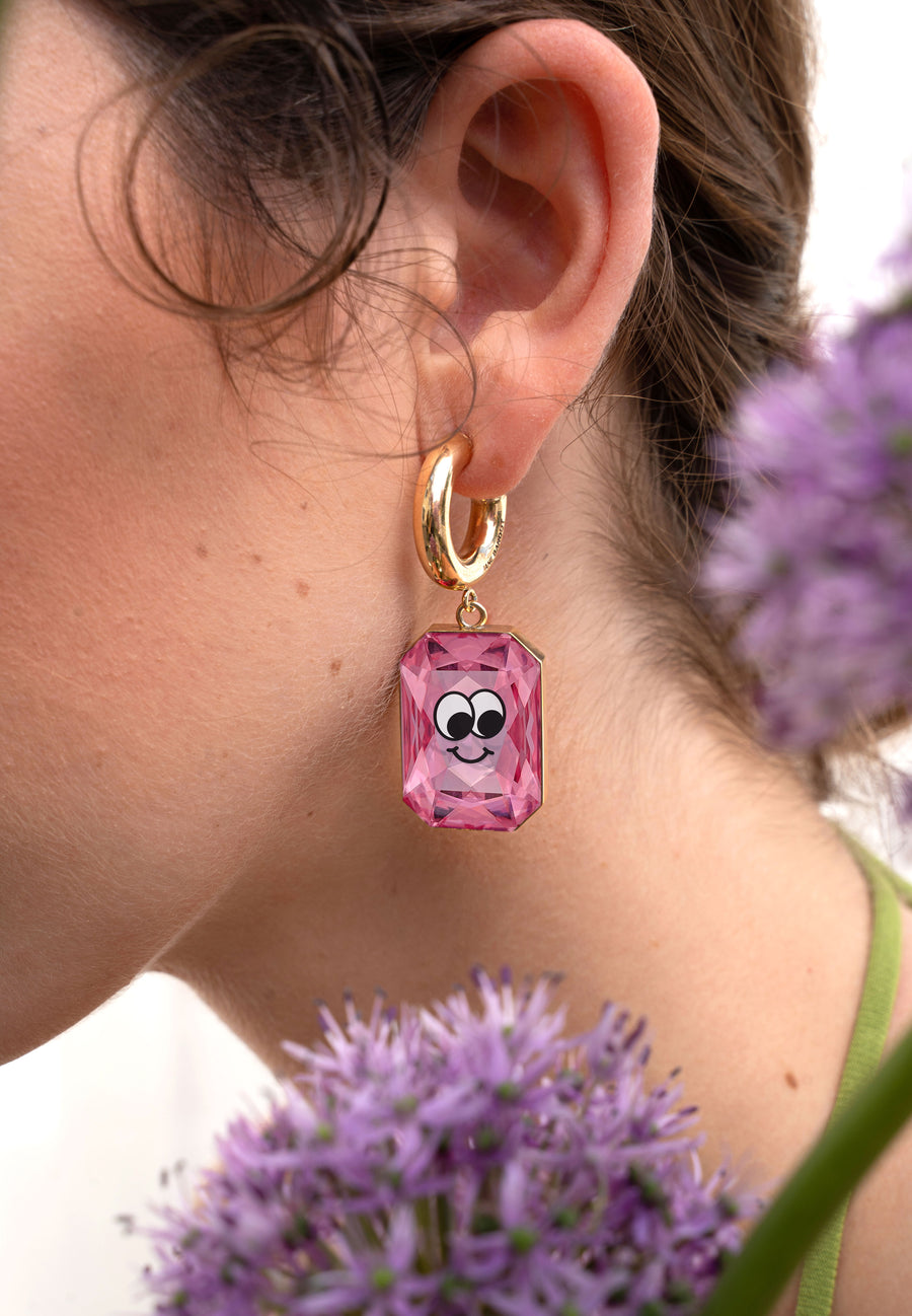 Big LUCY pink earring